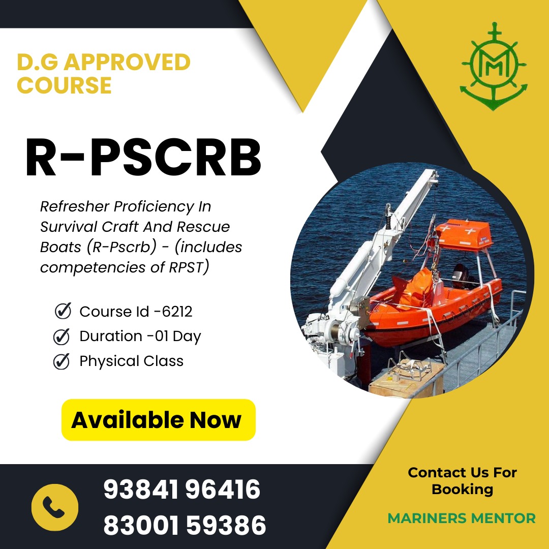 R-PSCRB (Refresher Proficiency in Survival Craft and Rescue Boats)